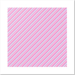 Candy Cane Stripes - Sweet Pastel - Minimalist Colorful Holidays Posters and Art